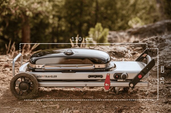 Weber Cestovní plynový gril Traveler Stealth