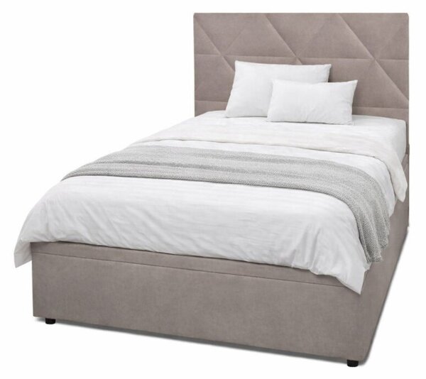 Postel Fro Caro 120x200 s roštem, úložným prostorem Mono 233, béž