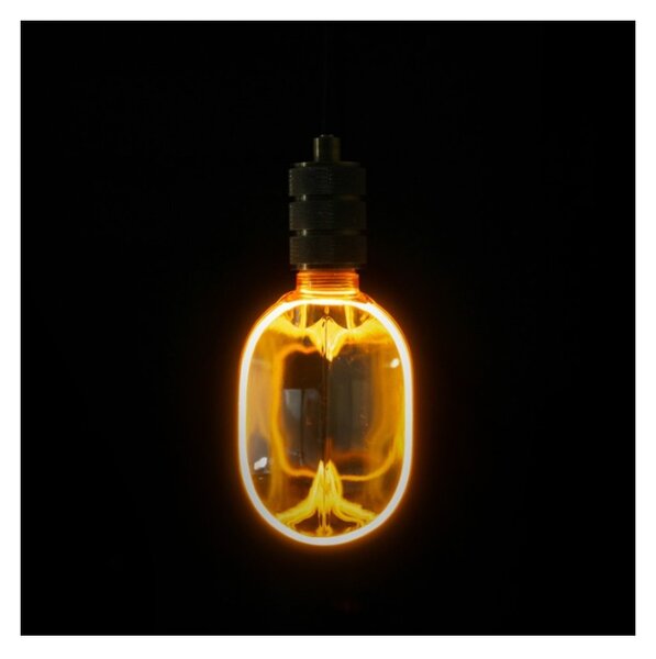ECOLIGHT Dekorativní LED žárovka E27 4W 200lm O100 Amber Retro - řada ZERO