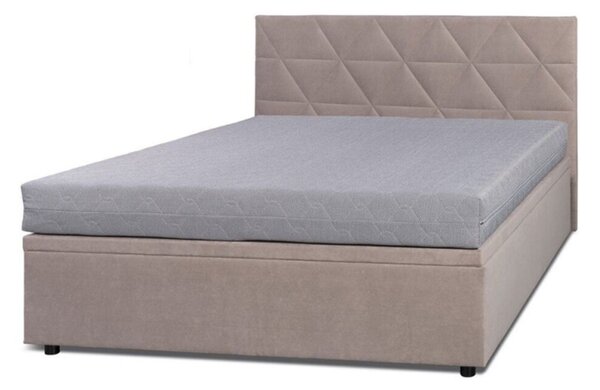 Postel Fro Caro 140x200 s roštem, úložným prostorem Mono 233, béž