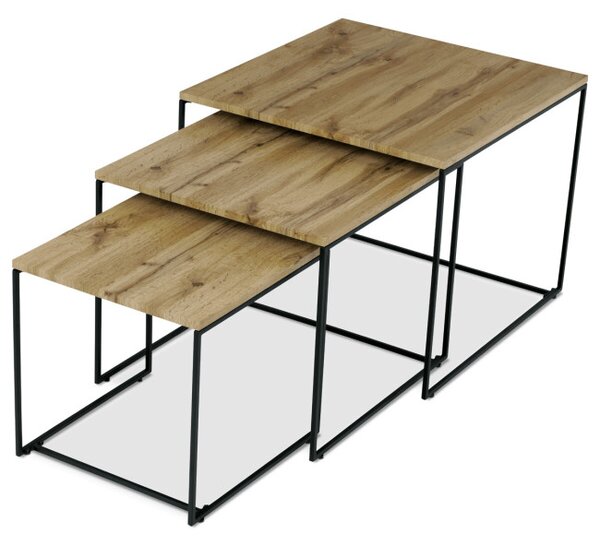 Sada 3 konferenčních stolků AF-3008 OAK