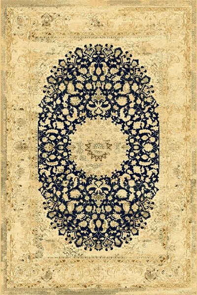 Kusový koberec vlněný Dywilan Superior Piemonte Velvet Blue béžový Rozměr: 200x300 cm