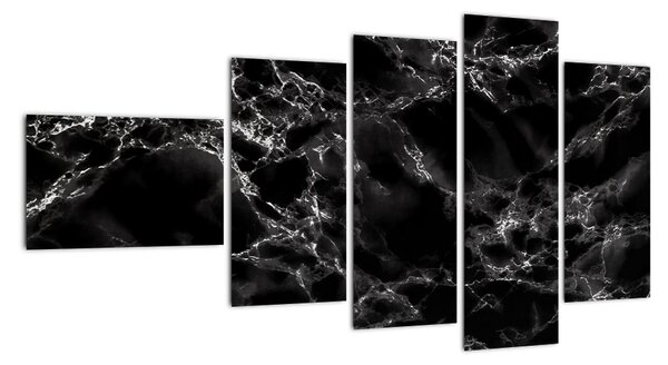 Černobílý mramor - obraz (110x60cm)