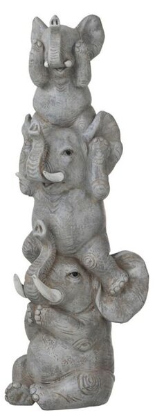 Dekorační sloni 32cm, délka 11,5cm, polyresin, šedá