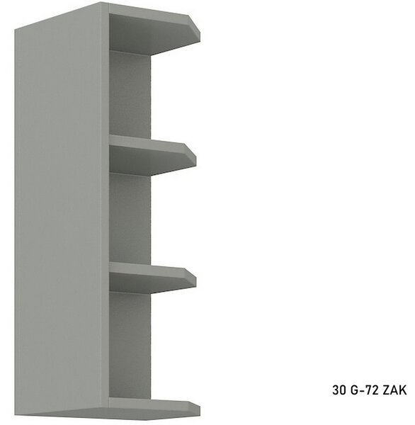 Kuchyňský regál horní GRISS 30 G-72 ZAK, 30x71,5x30, šedá