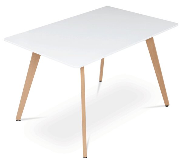 Jídelní stůl DT-313 bílý / naturální