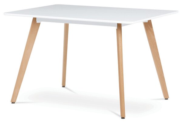 Jídelní stůl DT-313 bílý / naturální