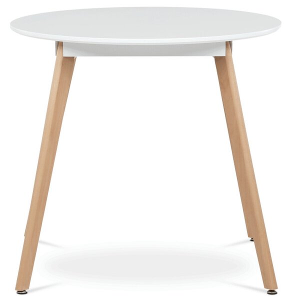 Jídelní stůl DT-316 bílý / naturální