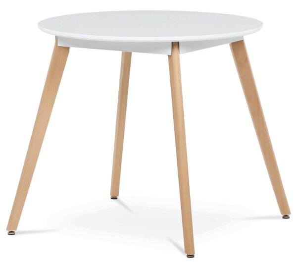 Jídelní stůl DT-316 bílý / naturální