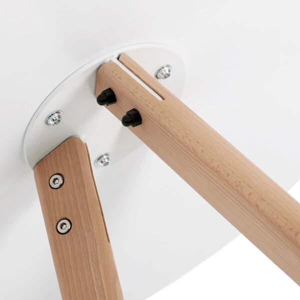 Jídelní stůl DT-320 bílý / naturální