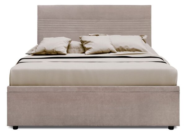 Postel Fro Line 140x200 s roštem, úložným prostorem Mono 233, béž