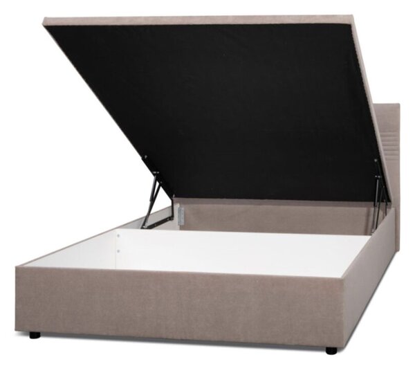 Postel Fro Line 140x200 s roštem, úložným prostorem Mono 233, béž