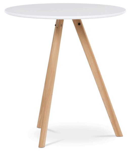 Jídelní stůl DT-320 bílý / naturální