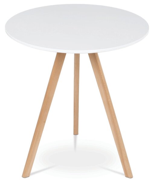 Jídelní stůl DT-320 bílý / naturální