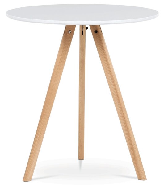 Jídelní stůl DT-320 bílý / naturální