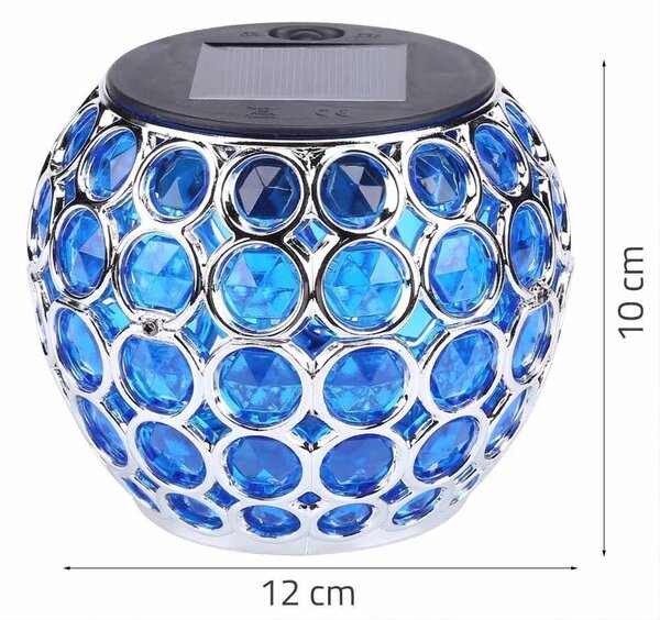 Barevná solární lampa - růžová