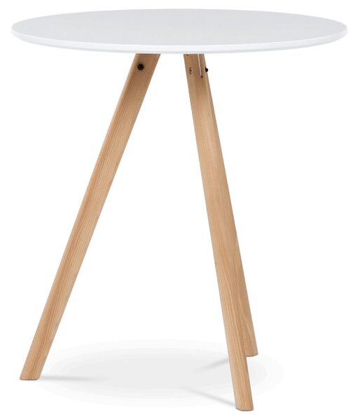 Jídelní stůl DT-320 bílý / naturální