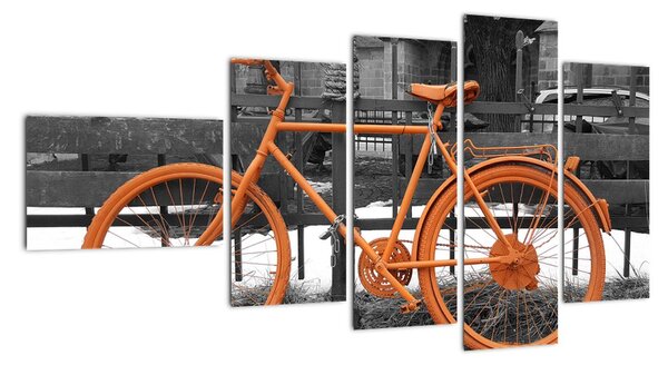 Obraz oranžového kola (110x60cm)