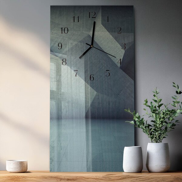 Skleněné hodiny vertikální Talíř zsppc-30x60-00171473