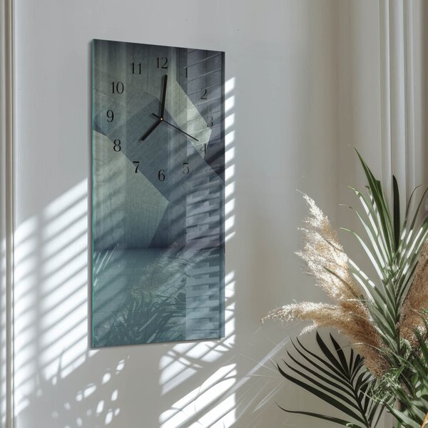 Skleněné hodiny vertikální Talíř zsppc-30x60-00171473