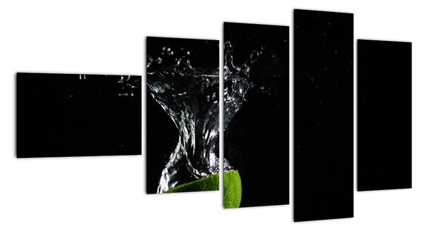 Obraz limetka ve vodě (110x60cm)