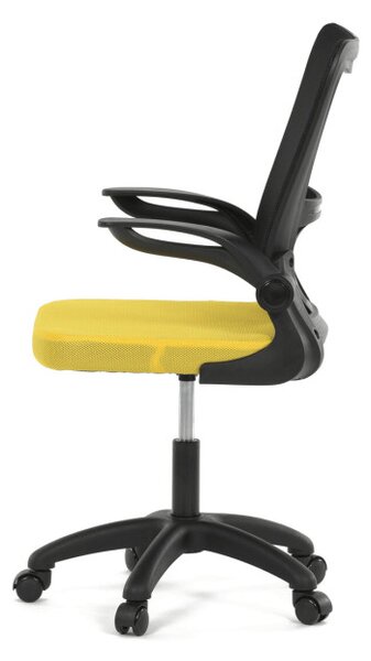 Dětská otočná židle žlutá KA-K2006 YEL