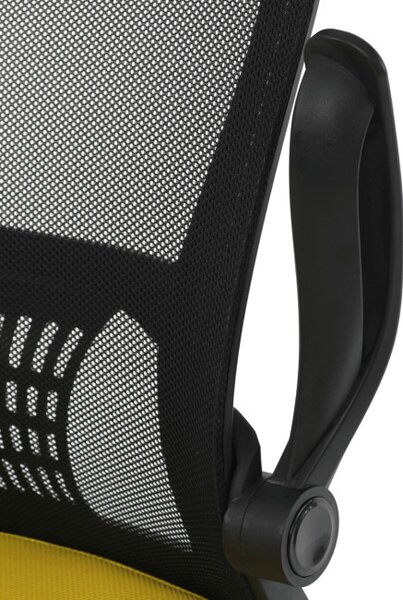 Dětská otočná židle žlutá KA-K2006 YEL