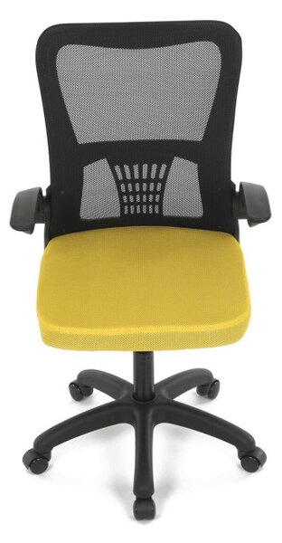 Dětská otočná židle žlutá KA-K2006 YEL