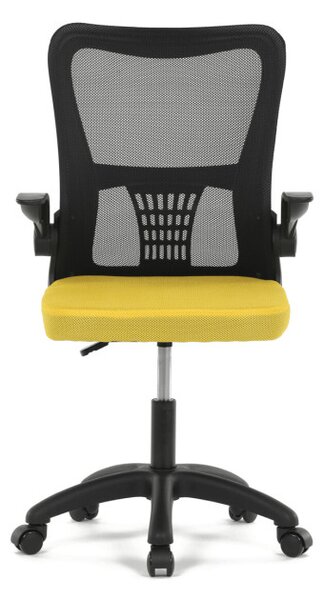 Dětská otočná židle žlutá KA-K2006 YEL
