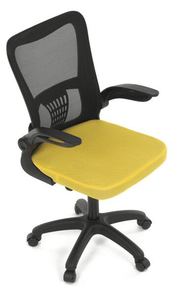 Dětská otočná židle žlutá KA-K2006 YEL