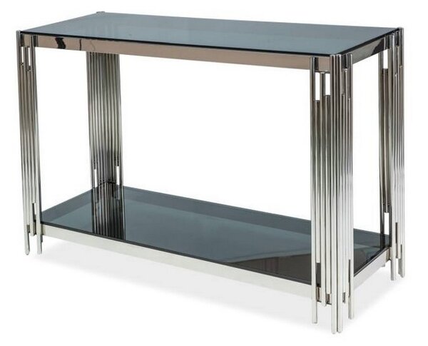 Konzolový stolek LOSSI C, 120x78x40, sklo/chrom