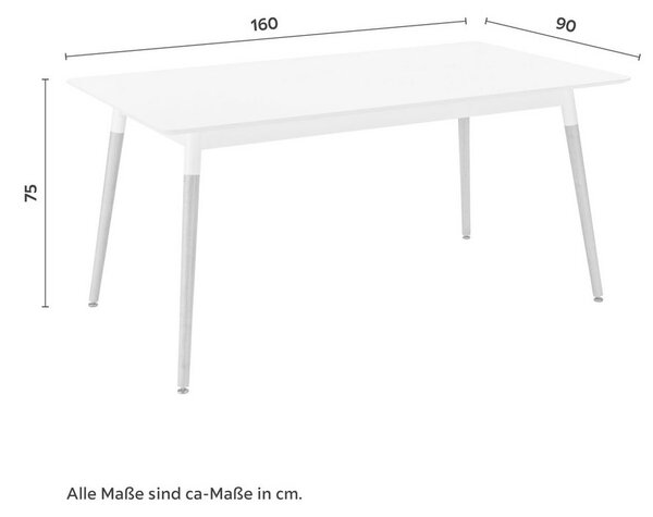 Jídelní stůl ALENA 160x90 cm