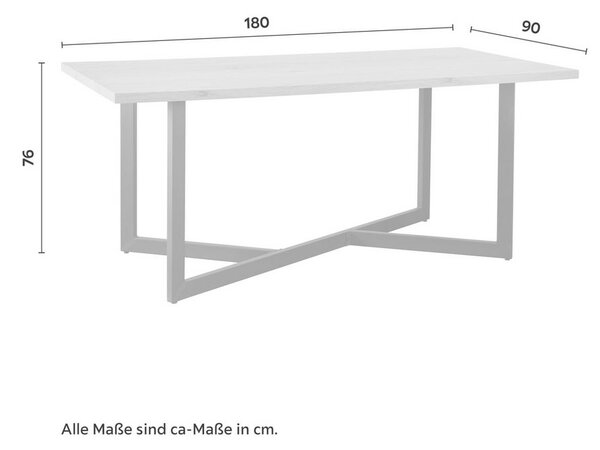 Jídelní stůl AVOLA dub 180x76x90 cm
