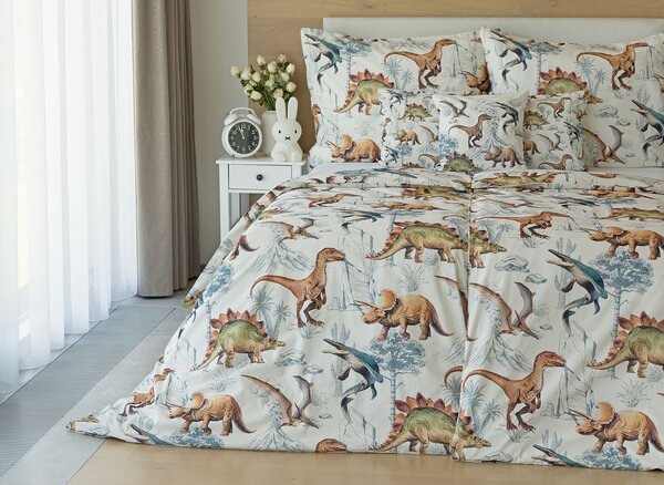 Povlečení Dino Land Bavlna deluxe 1x 140/200, 1x 70/90