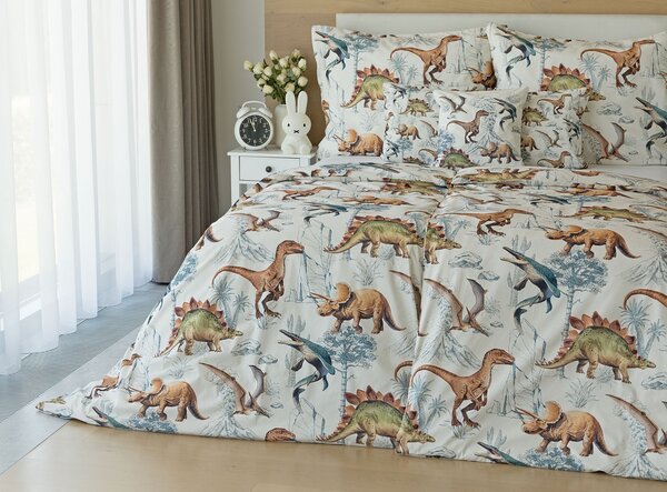 Povlečení Dino Land Bavlna deluxe 1x 140/200, 1x 70/90