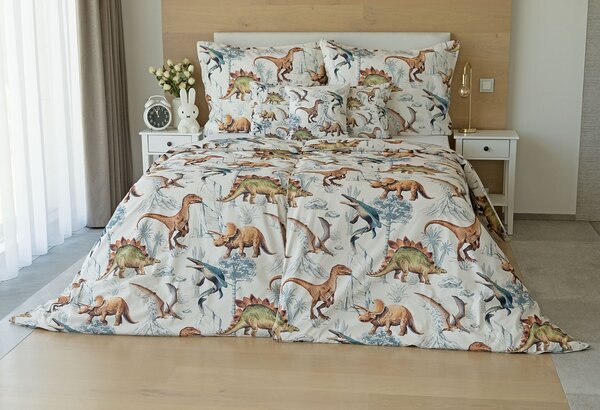 Povlečení Dino Land Bavlna deluxe 1x 140/200, 1x 70/90