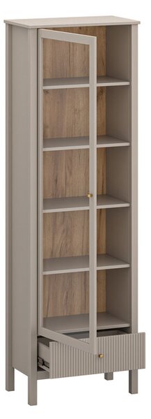 Vitrína 1w1s (A) taupe Kleo