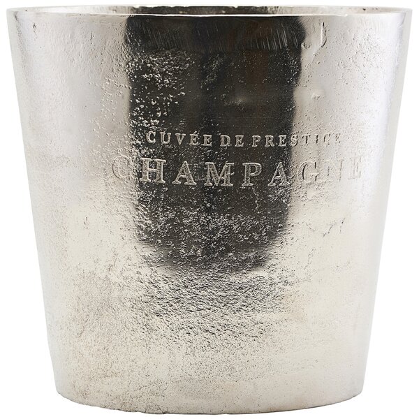 House Doctor Stříbrná kovová chladící nádoba na víno Cuvee Ø 23 cm