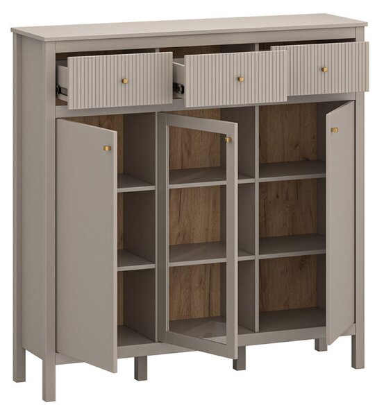 Komoda 2d1w3s (G) taupe Kleo