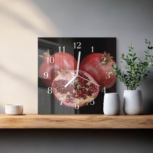 Skleněné hodiny Granát zskb-30x30-00085768