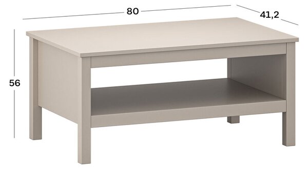 Konferenční stolek 90 (N) taupe Kleo