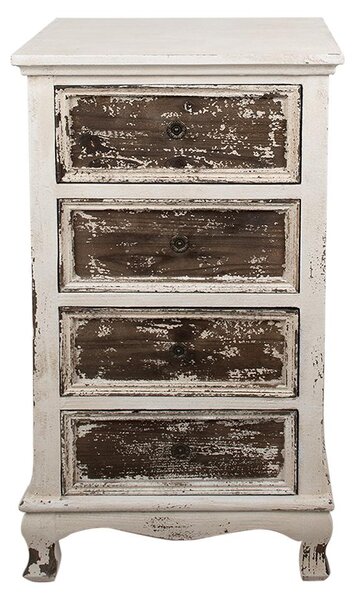 Clayre & Eef Příborník 44x35x81 cm Béžové dřevo