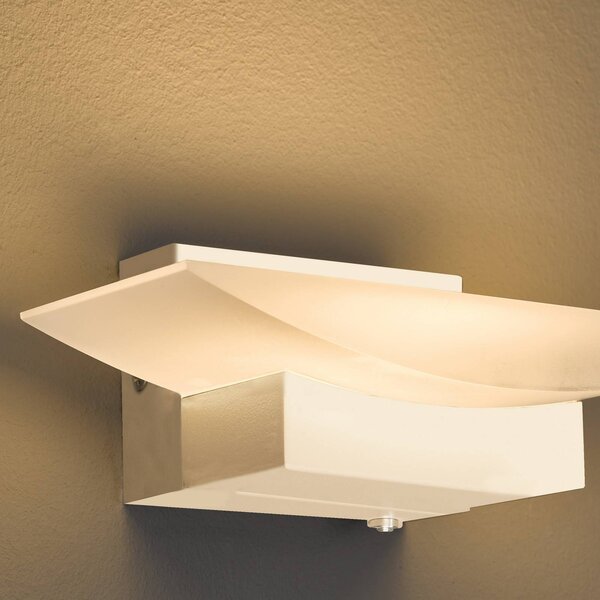 FISCHER & HONSEL LED nástěnné světlo Bowl TW, šířka 20 cm, písková barva, stmívatelný, Krémová / jantar, Obývací pokoj / jídelna, kov, Moderní