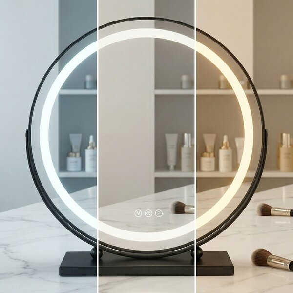 Rea Rea, Zrcadlo LED MAKE-UP Black 50 cm, HOM-12022