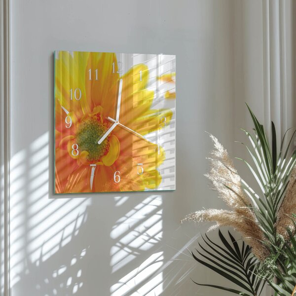 Skleněné hodiny Květ zskb-30x30-00078784