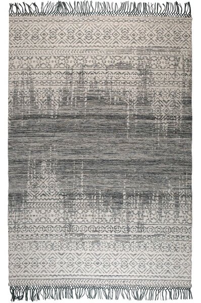 White Label Ručně tkaný šedo béžový koberec WLL LIV 200 x 300 cm