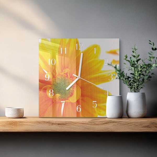 Skleněné hodiny Květ zskb-30x30-00078784