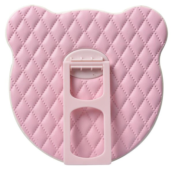 Juleeze JZSP0018 Stolní zrcadlo 16x16x4 cm stříbrno-růžové elegantní provedení