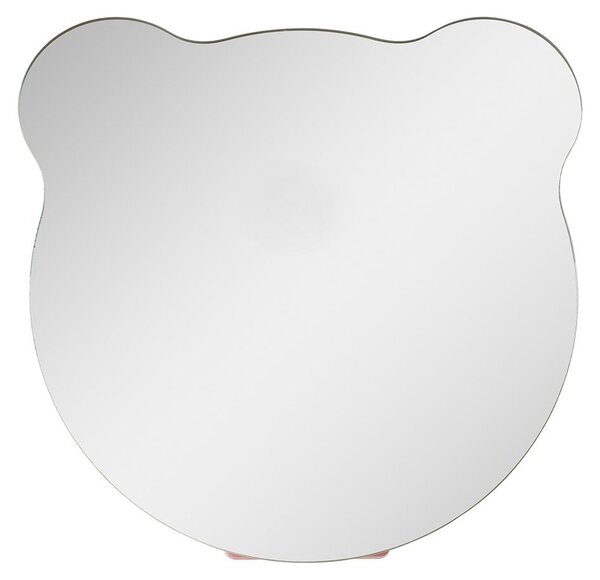 Juleeze JZSP0018 Stolní zrcadlo 16x16x4 cm stříbrno-růžové elegantní provedení