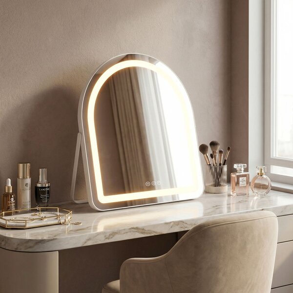 Rea Rea, Zrcadlo LED GLAM White 40x45cm, HOM-12018
